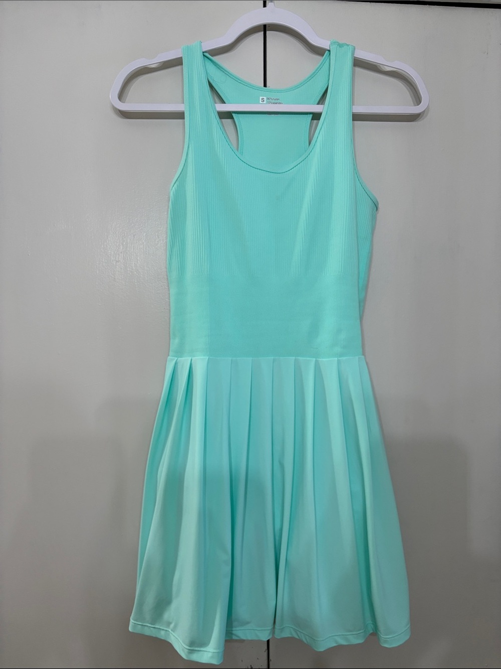 Turquoise Green Racerback Skater/Tennis Dress